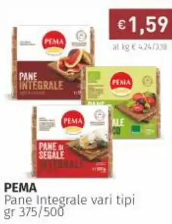 Prezzemolo e Vitale Pema Pane Integrale 375/500gr offerta