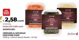 Unicoop Verdure al naturale fior fiore COOP offerta
