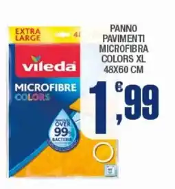 Splendidi e Splendenti Vileda panno pavimenti microfibra colors xl 48x60 cm offerta