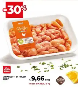 Unicoop Straccetti di pollo COOP offerta