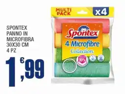 Splendidi e Splendenti Spontex panno in microfibra 30x30 cm 4 pz offerta
