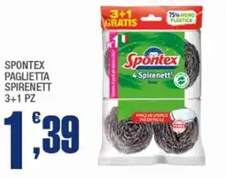 Splendidi e Splendenti Spontex paglietta spirenett offerta