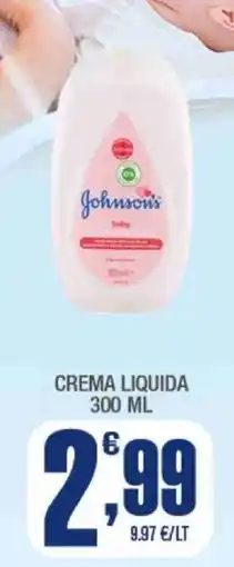 Splendidi e Splendenti Johnson's crema liquida offerta