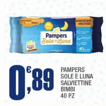 Splendidi e Splendenti Pampers sole e luna salviettine bimbi offerta