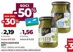 Unicoop Pesto genovese BIFFI offerta
