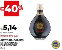 Unicoop Aceto balsamico di modena igp due vittorie offerta