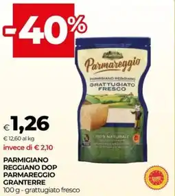 Unicoop Parmigiano reggiano dop parmareggio GRANTERRE offerta