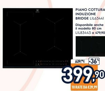 Piano cottura induzione bridge lil63441