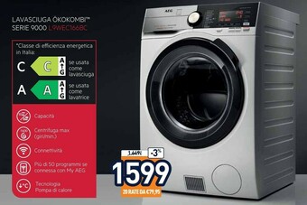 Unieuro L9wec166bc lavasciuga libera installazione caricamento frontale bianco c offerta