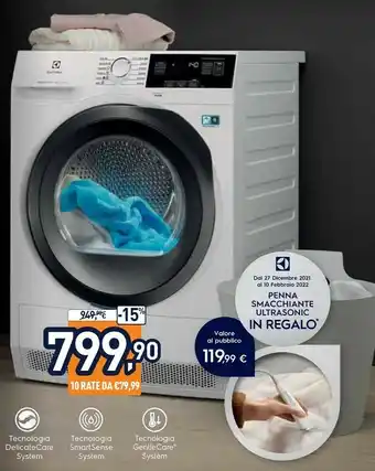 Unieuro Ew9he283 asciugatrice libera installazione caricamento frontale 8 kg a+++ bianco offerta