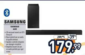 Unieuro Soundbar a650 offerta