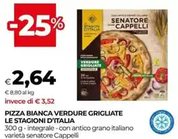 Unicoop Pizza bianca verdure grigliate LE STAGIONI D'ITALIA offerta