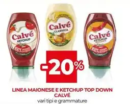 Unicoop Linea maionese e ketchup top down CALVÉ offerta