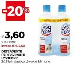 Unicoop Detergente per pavimenti LYSOFORM offerta