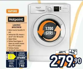 Unieuro Nfr327w it n lavatrice caricamento frontale 7 kg 1200 giri/min d bianco offerta