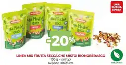 Unicoop Linea mix frutta secca che misto! bio NOBERASCO offerta