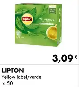 Iper Tosano LIPTON Yellow label/verde offerta