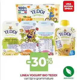 Unicoop Linea yogurt bio TEDDI offerta