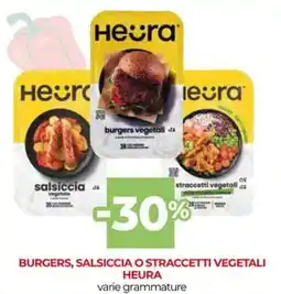 Unicoop Burgers, salsiccia o straccetti vegetali HEURA offerta