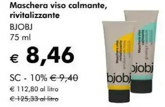 NaturaSì Bjobj maschera viso calmante, rivitalizzante offerta