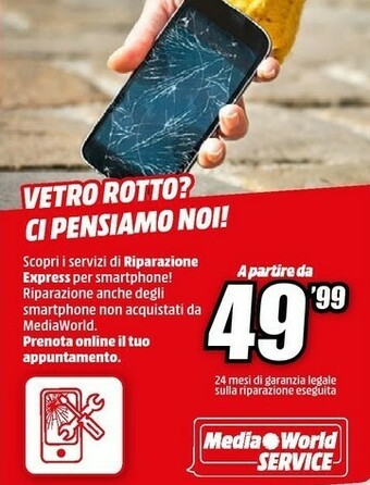 MediaWorld Media world service offerta