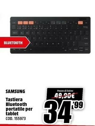 MediaWorld Tastiera bluetooth portatile per tablet offerta