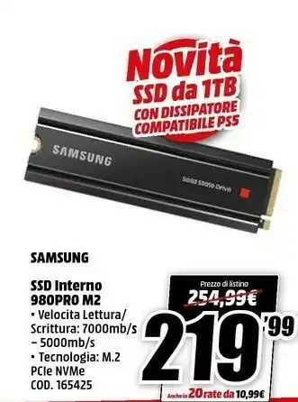 MediaWorld Ssd interno offerta