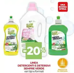 Unicoop Linea detergenti e detersivi sempre verde offerta