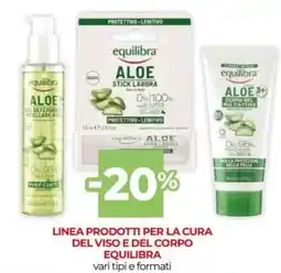 Unicoop Linea prodotti per la cura del viso e del corpo EQUILIBRA offerta