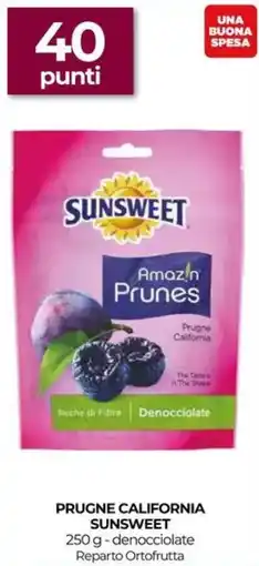 Unicoop Prugne california SUNSWEET offerta