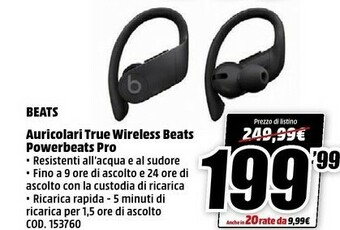 MediaWorld Auricolari true wireless offerta