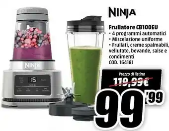 MediaWorld Ninja frullatore cb100eu offerta