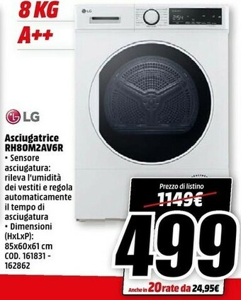 MediaWorld Asciugatrice offerta