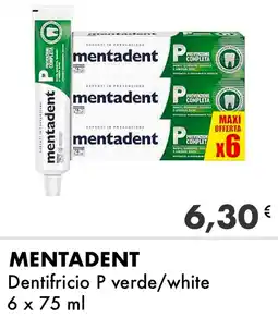 Iper Tosano MENTADENT Dentifricio P verde/white offerta