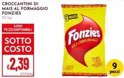 Pan Croccantini di mais al formaggio FONZIES offerta
