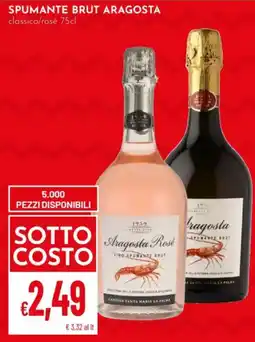 Pan Spumante brut ARAGOSTA offerta