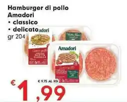 DeSpar Express Hamburger di pollo Amadori offerta