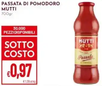 Pan Passata di pomodoro MUTTI offerta