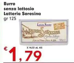 DeSpar Express Burro senza lattosio Latteria Soresina offerta