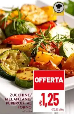 Pan Zucchine/ melanzane/ peperoni al forno offerta