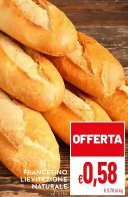 Pan Francesino lievitazione naturale offerta