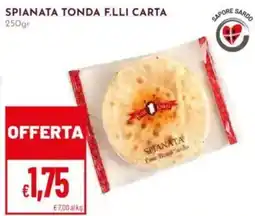 Pan Spianata tonda F.LLI CARTA offerta
