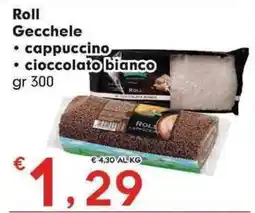 DeSpar Express Roll Gecchele cappuccino cioccolato bianco offerta