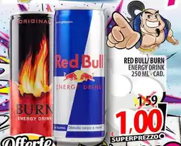 Il Genio Supermercato Red bull/burn energy drink offerta