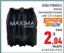 Conad Acqua Ferrarelle offerta