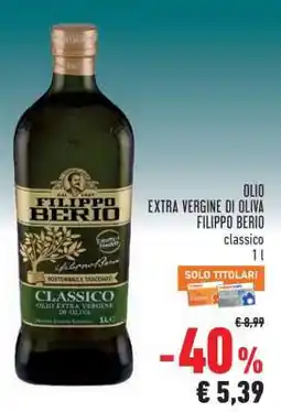 Conad Olio Extra Vergine di Oliva Filippo Berio offerta