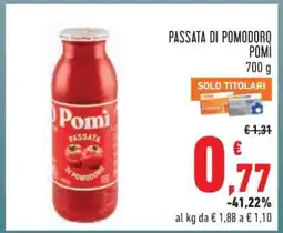 Conad Passata di Pomodoro Pomì offerta