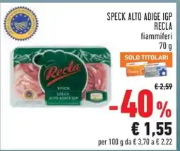 Conad Speck Alto Adige IGP Recla offerta