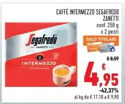Conad CAFFÈ INTERMEZZO SEGAFREDO ZANETTI offerta