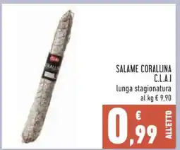 Conad SALAME CORALLINA C.L.A.I offerta